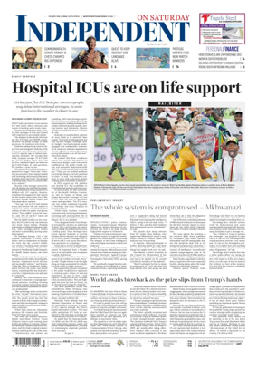 Cover of The Independent on Saturday