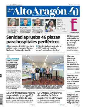 Cover of Diario del Alto Aragón