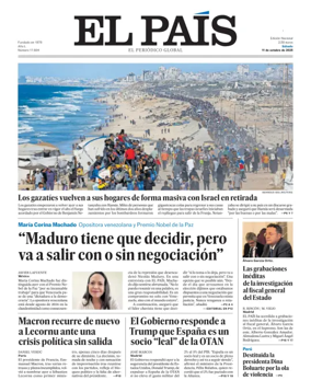 Cover of El País (Nacional)