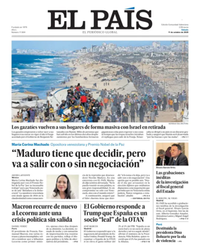 Cover of El País (Valencia)