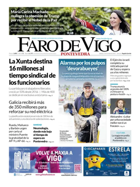 Cover of Faro de Vigo (Pontevedra)