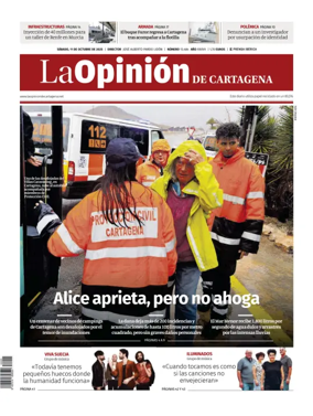 Cover of La Opinion de Murcia (Cartagena)