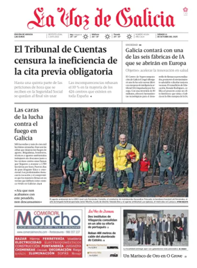 Cover of La Voz de Galicia (Arousa)