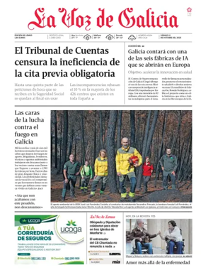 Cover of La Voz de Galicia (Monforte)