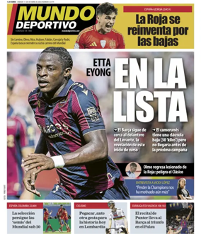 Cover of Mundo Deportivo (Barcelona)