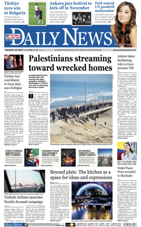 Cover of Hurriyet Daily News & Economic Review