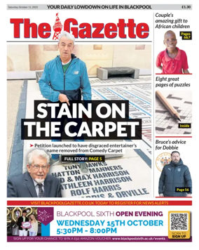 Cover of Blackpool Gazette