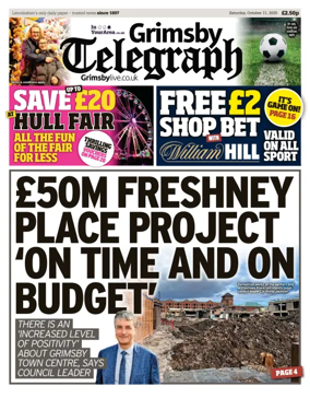 Cover of Grimsby Telegraph