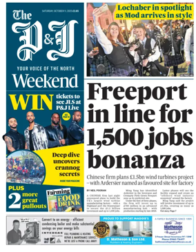 Cover of The Press and Journal (Highlands & Islands)