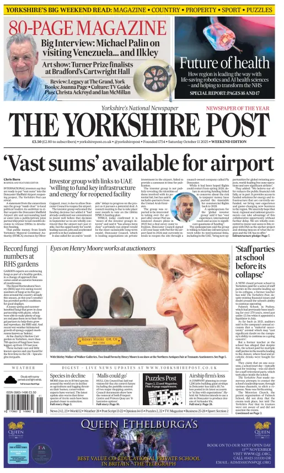 Cover of Yorkshire Post