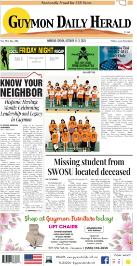 Cover of Guymon Daily Herald