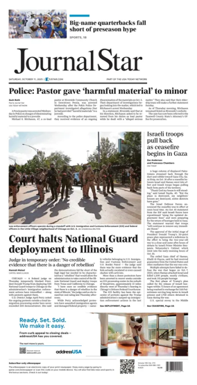 Cover of Journal Star (Peoria)