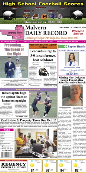 Cover of Malvern Daily Record
