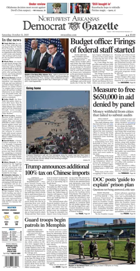 Cover of Northwest Arkansas Democrat-Gazette