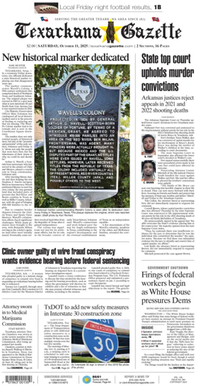 Cover of Texarkana Gazette