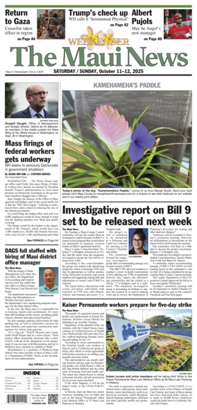 Cover of The Maui News - Weekender