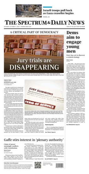 Cover of The Spectrum & Daily News