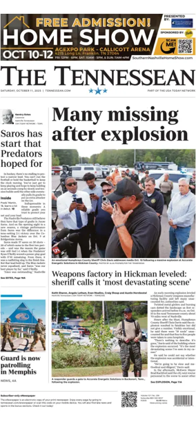 Cover of The Tennessean