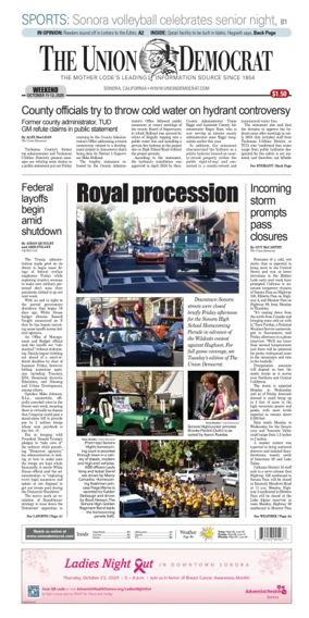 Cover of The Union Democrat