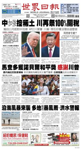 Cover of World Journal (New York)