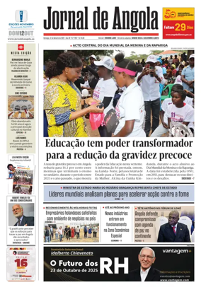 Cover of Jornal de Angola