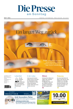 Cover of Die Presse am Sonntag