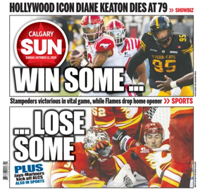 Cover of Calgary Sun