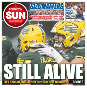 Cover of Edmonton Sun