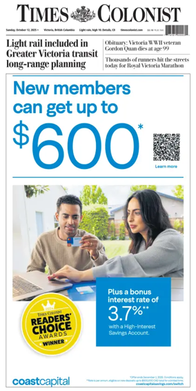 Cover of Times Colonist