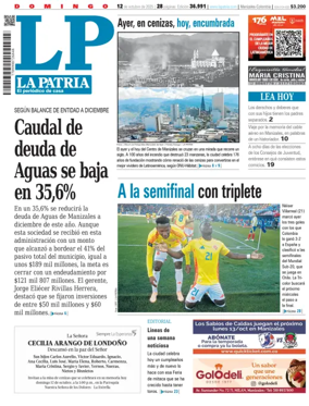 Cover of La Patria (Colombia)