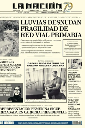 Cover of La Nacion (Costa Rica)