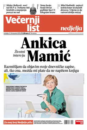 Cover of Vecernji list - Hrvatska