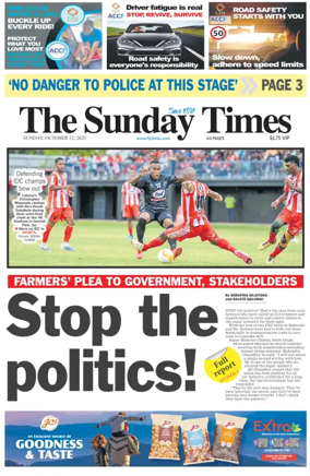 Cover of The Fiji Times