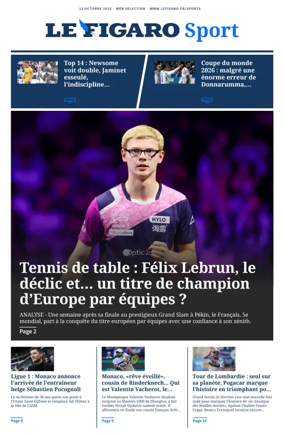 Cover of Le Figaro Sport