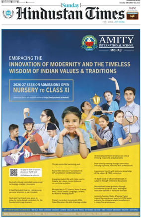 Cover of Hindustan Times (Chandigarh)