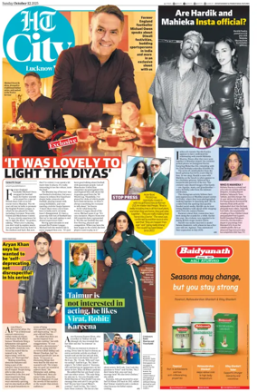 Cover of Hindustan Times (Lucknow) - Live