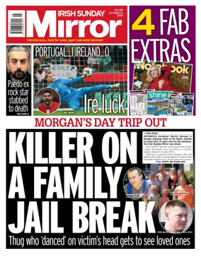 Cover of Irish Sunday Mirror