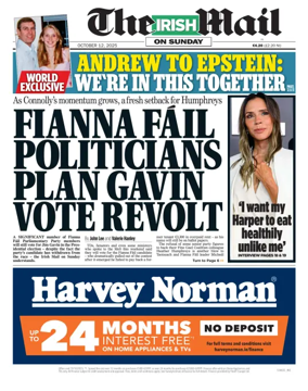Cover of The Irish Mail on Sunday