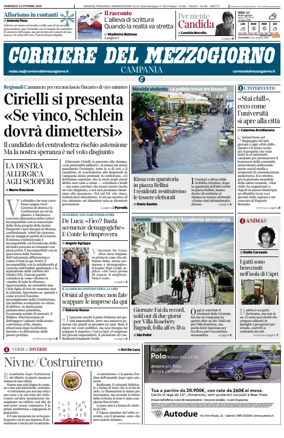 Cover of Corriere del Mezzogiorno (Campania)