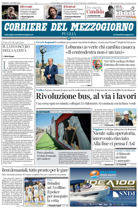 Cover of Corriere del Mezzogiorno (Puglia)