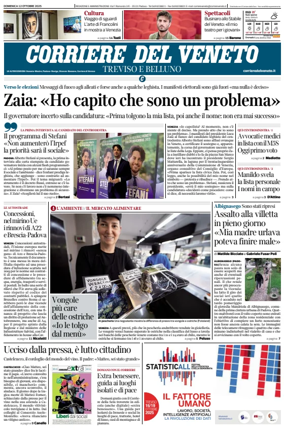 Cover of Corriere del Veneto (Treviso e Belluno)