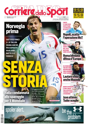 Cover of Corriere dello Sport (Nazionale)