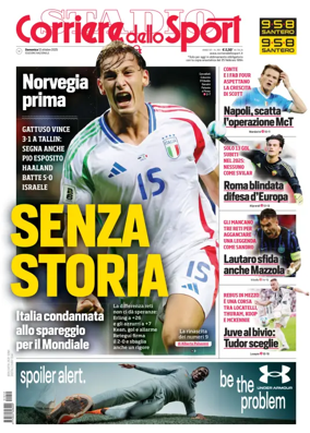 Cover of Corriere dello Sport