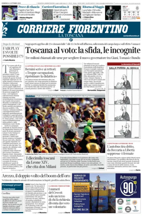 Cover of Corriere Fiorentino