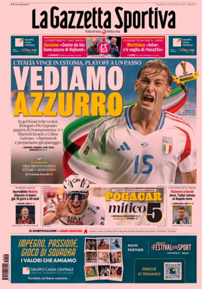 Cover of La Gazzetta dello Sport 
