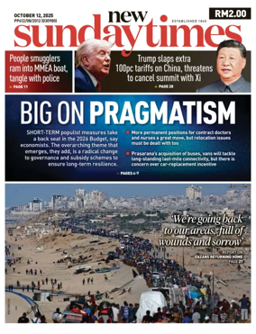 Cover of New Straits Times