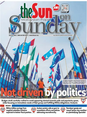 Cover of The Sun (Malaysia)