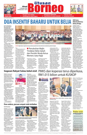 Cover of Utusan Borneo (Sabah)