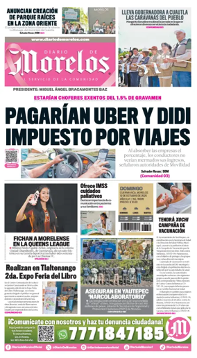 Cover of Diario de Morelos