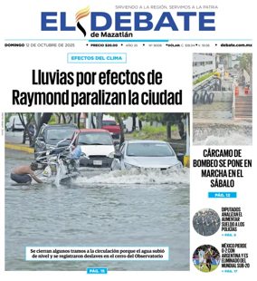 Cover of El Debate de Mazatlan